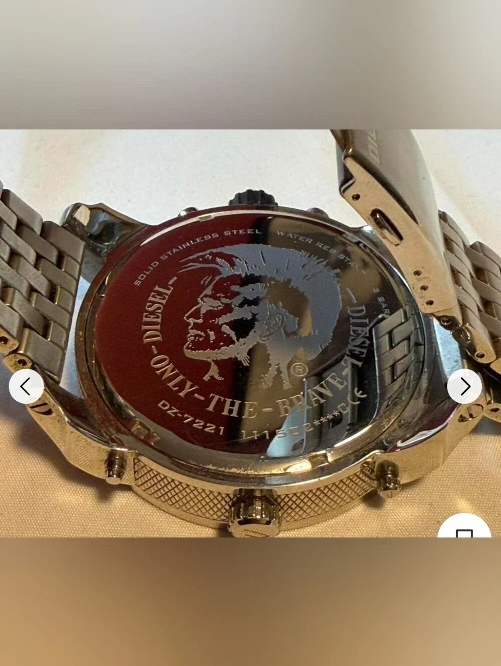 Diesel watch Mr. Daddy Stainless Steel Watch Needs Battery